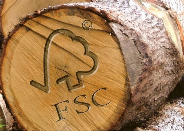 FSC Keurmerk op een boomstam