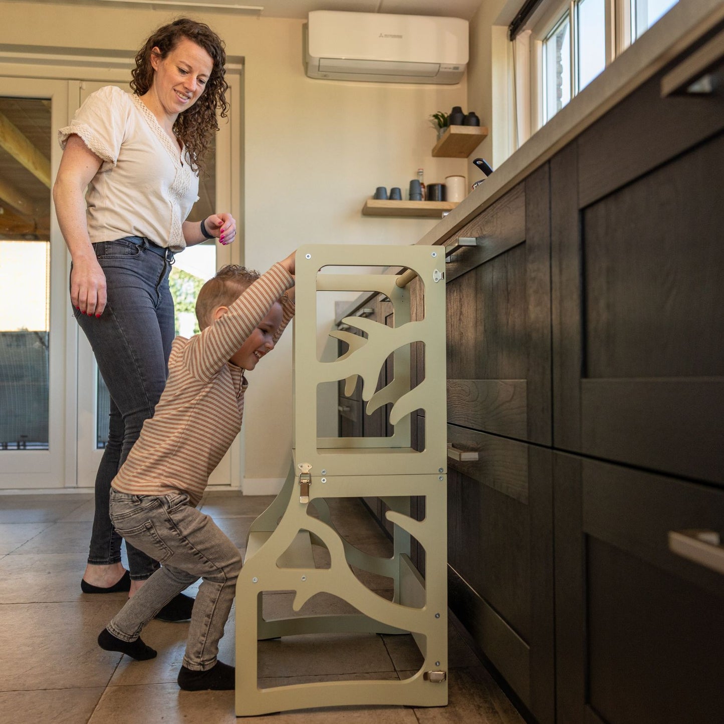 3-in-1 Leertoren met glijbaan